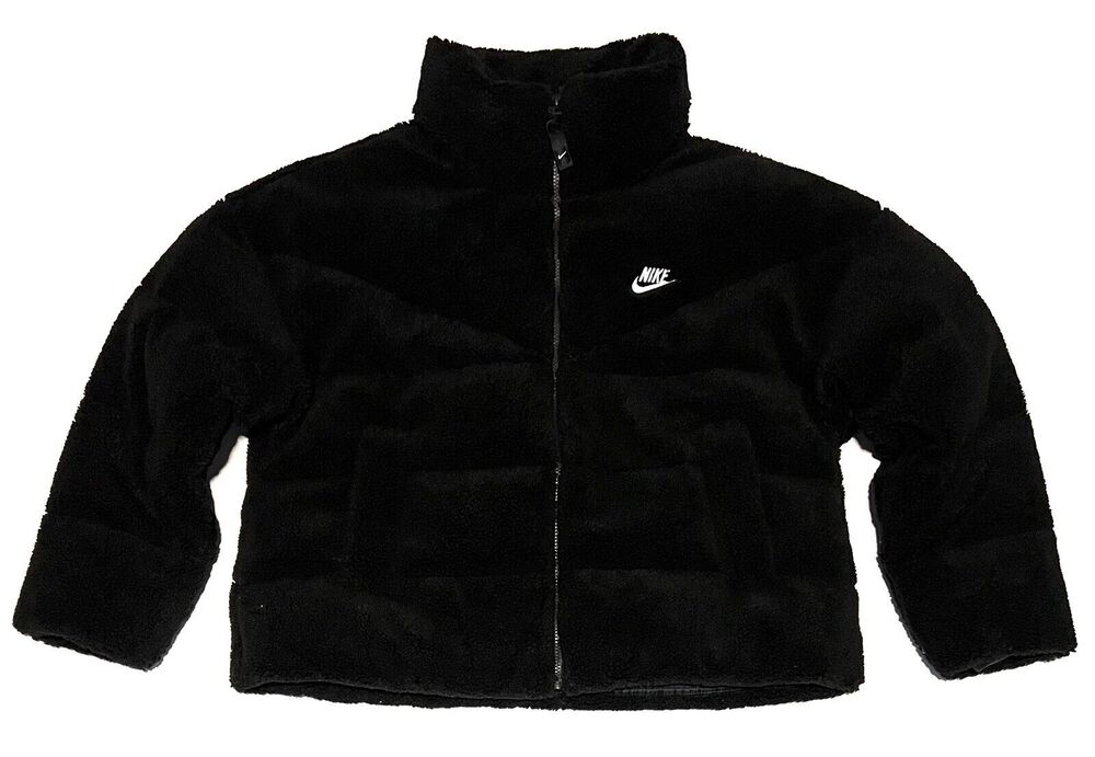 Nike Sportswear Down Sherpa Jacket Wmns Sz L DD4654-010 Therma-FIT City Series